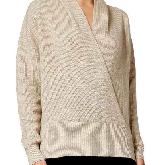 Michael Kors Collection Cashmere Blend Wrap Sweater L - Picture 6 of 6